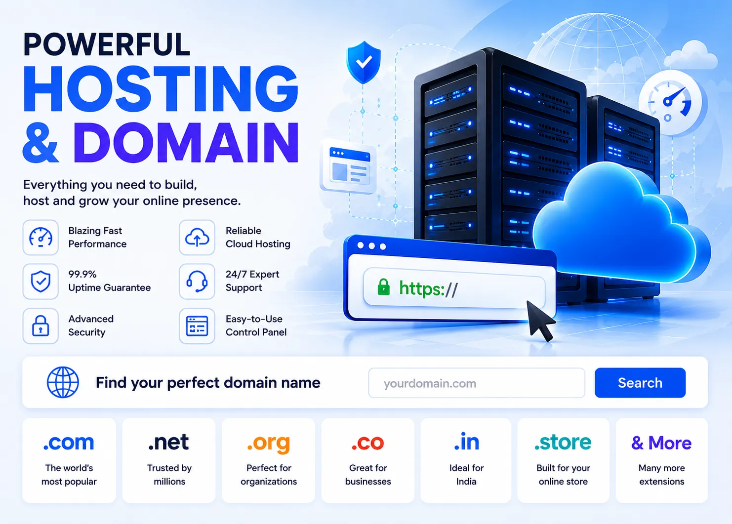 Hosting domains email and VPS